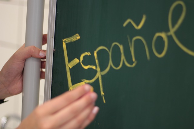španělština na tabuli
